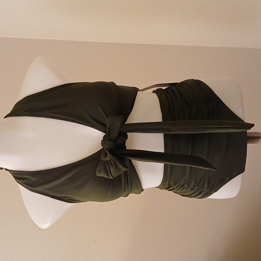 NWT 2pc swimwear olive green
